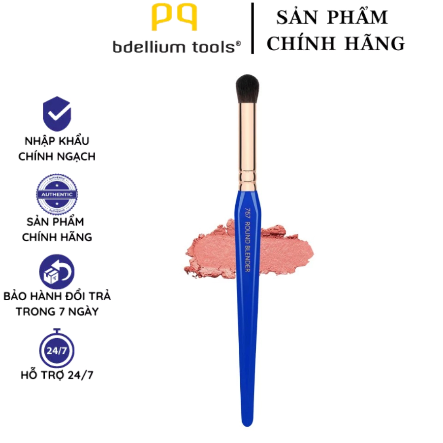 Cọ Tán Phấn Mắt Tròn Bdellium Tools Golden Triangle B767 Round Blender